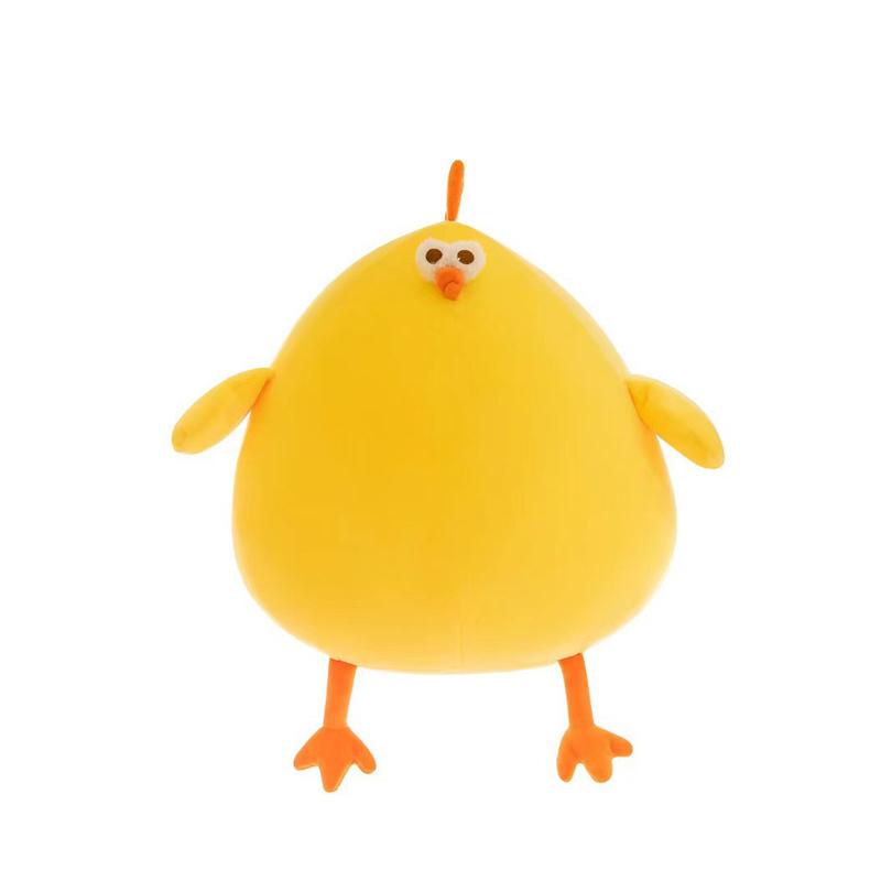 

Kawaii Long-Necked Chicken Stuffed Plush Toy Soft Yellow round Funny Doll Children s Gift Baby Kids Hobby Toy