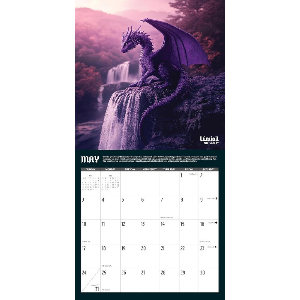 2026 Dragons Calendar