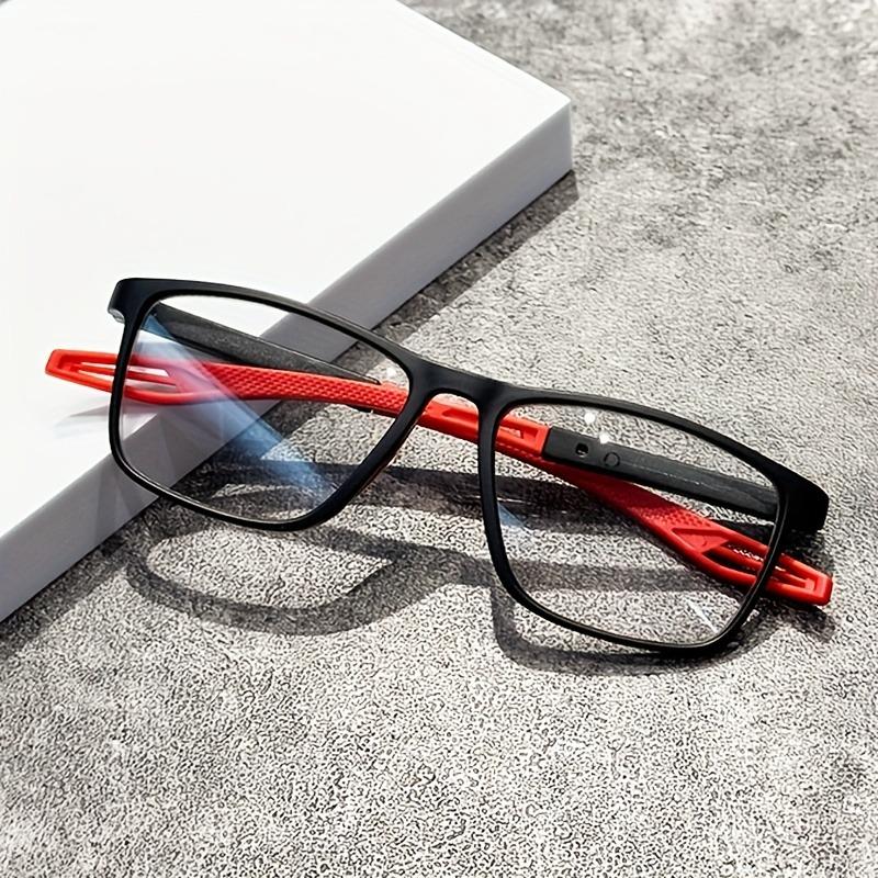 +100~+400 1pc TR sports reading glasses lightweight and non-slip design suitable for both men and women rectangular frame