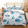 Cartoon Ocean Whale Dolphin Duvet Cover Kids Cute Kawaii Bedding Sets Soft Quilt Cover and Pillowcases Single_Double_Queen_King