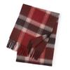 Hong Rong Unisex Wool Plaid Scarf - Warm for Autumn/Winter