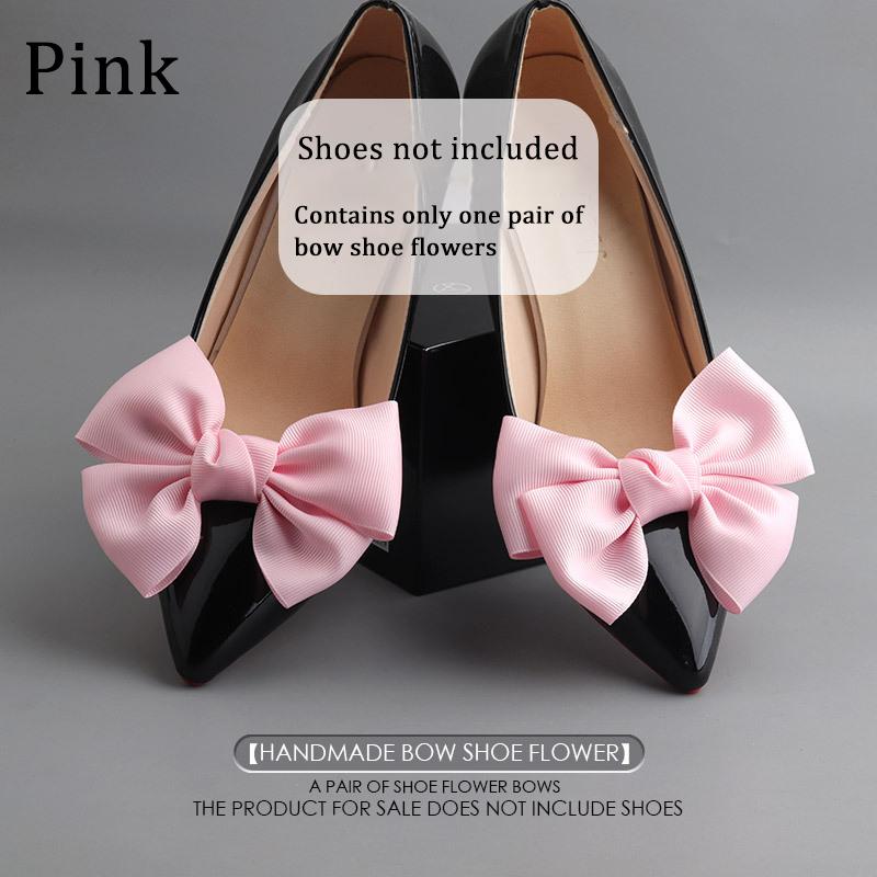 

Bow Shoe Clips Flowers Removable Shoe Accessories for Bridal Wedding Decor Fashion Women s Party High Heels 1pair Shoe Flowers