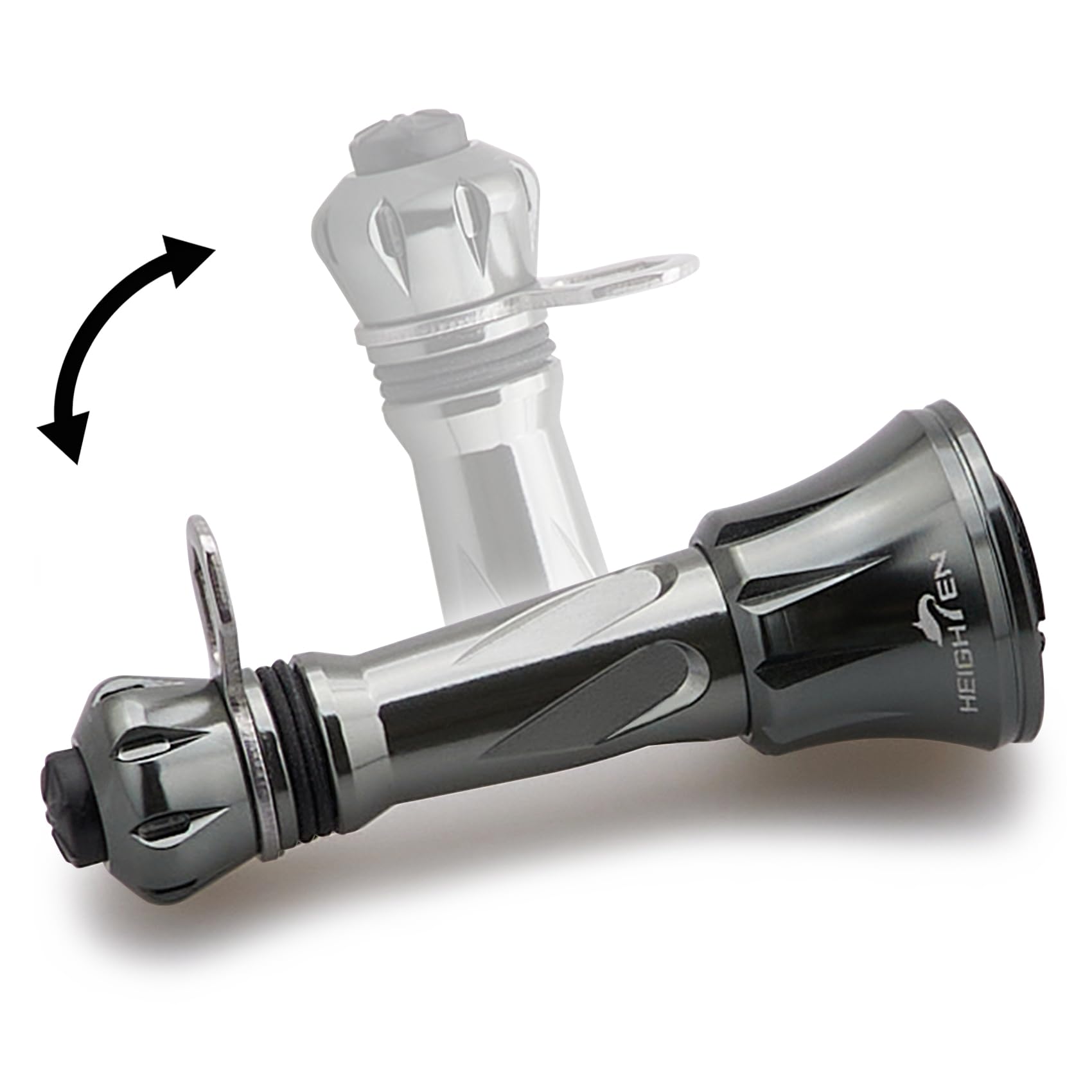 

HEIGHTEN 50мм Складная подставка для катушки Shimano Daiwa Спиннинговая катушка Универсальный светящийся держатель крючка Стопор лески (Темно-серый) (1022)