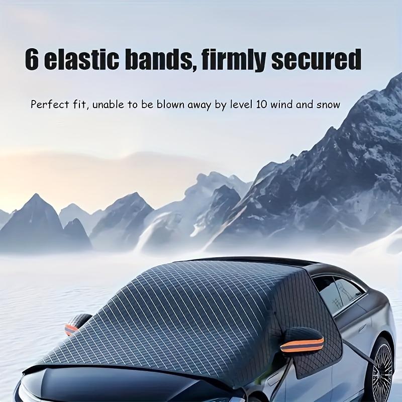 Heavy-Duty Magnetic Car Windshield and Side Window Snow Cover - All-Weather Ice and Snow Shield with Strong Magnetic Grip, Fit for Cars