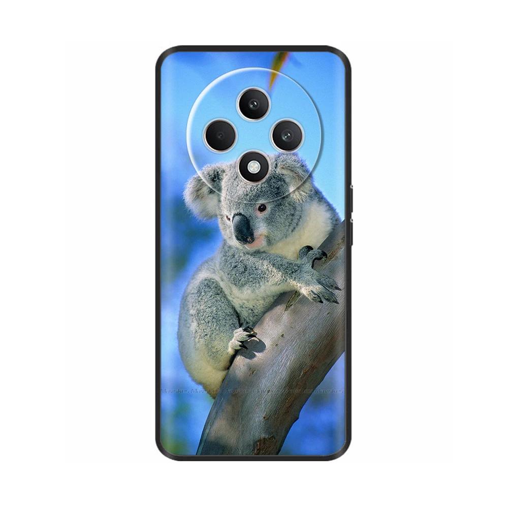 Für Oppo Reno12 F Hülle CPH2687 Cover Niedliches Liebesherz Weiche Schwarze Silikon Schutzhüllen für Reno 12F Reno12F 5G 2024 Fundas