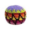 Hand Knitted Juggling Balls Set Crochet Hacky Footbag for Kids Adults Colorful Mixed Patterns Crochet Sensory Ball for Outdoor Play Party Favors