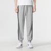 Adidas Neo Solid Color Logo Casual Knit Sweatpants Men Bottoms Grey HN6625