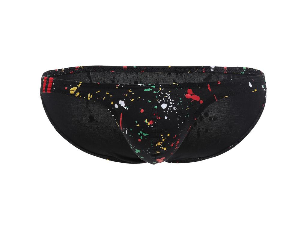 Men's Sexy Low Waist Cotton Dot Print Briefs E046