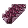 4 Pcs Men's Underwear Ice Silk Big Size Briefs Printed Summer Thin Breathable Cool Panties L TO 8XL