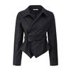 GGPX New York Two Button Wrap Collar Blouse Gq1sh011f