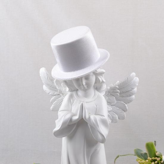 Mini Top Hat 9cm EVA Baby Toppers for Dolls Crafts Black/White Pet Costume Accessory