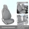Breathable summer car seat cover - cool ice rattan weave, PU leather trim, lovely embroidery, suitable for One-piece seat