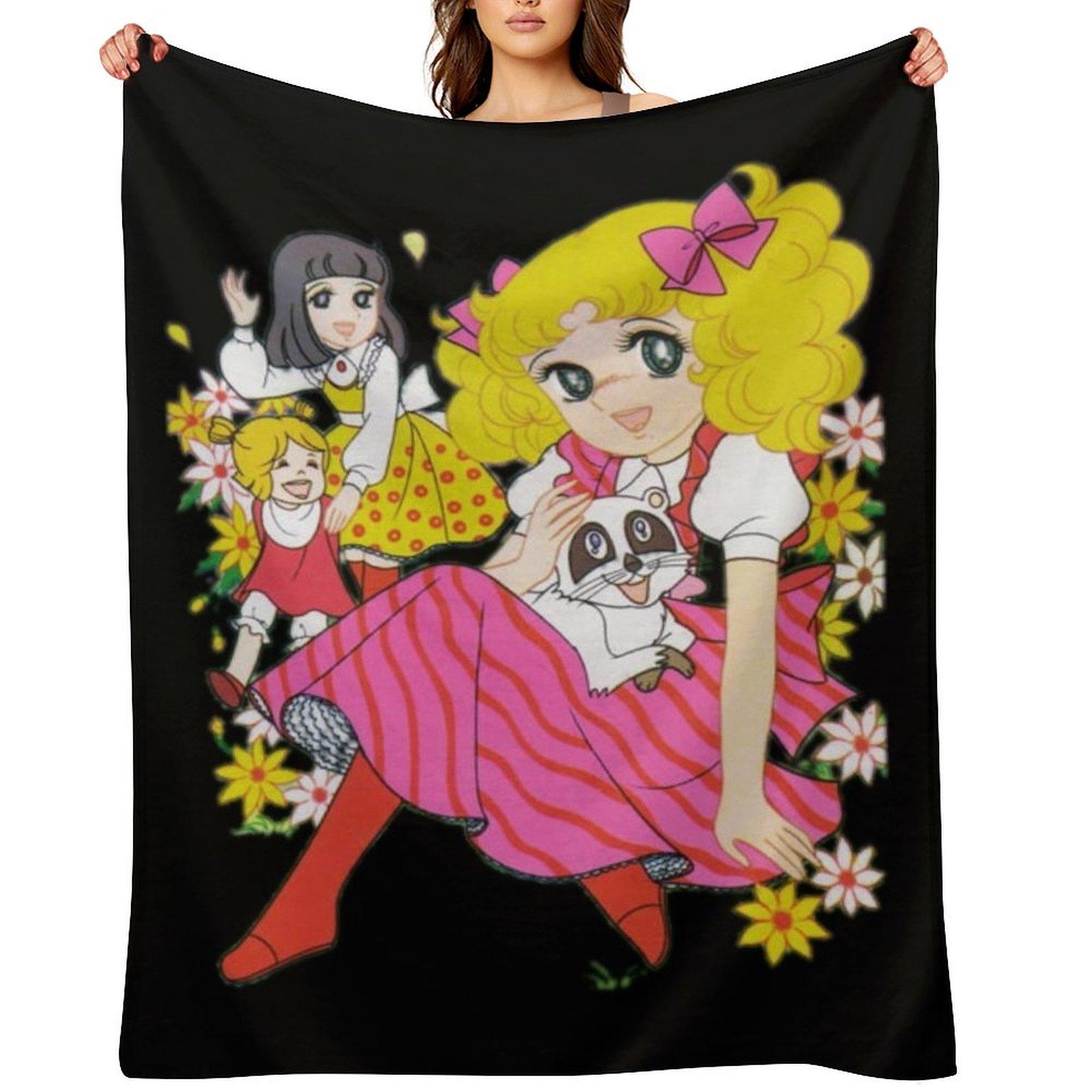 CANDY CANDY Throw Blanket Soft Plush Plaid funny gift Softest christmas decoration Blankets 30x40in