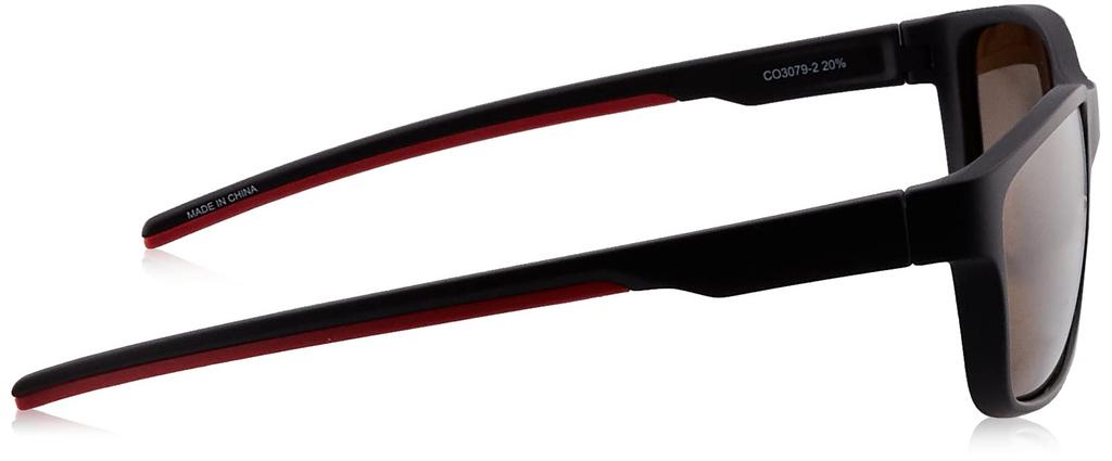 Coleman Polarized Lens Black Matte Red Sunglasses, Matte/Black CO3079-2