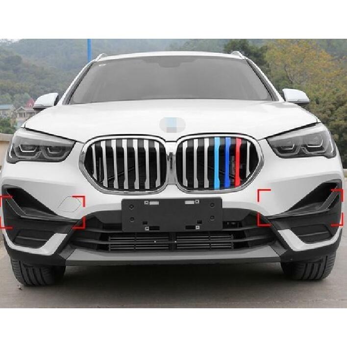 For BMW X1  F48 Gloss Black  Front Fog Light Lamp Strip Cover Trim 2Pcs