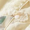 New Chinese Style Stand Collar Knot Button Dress
