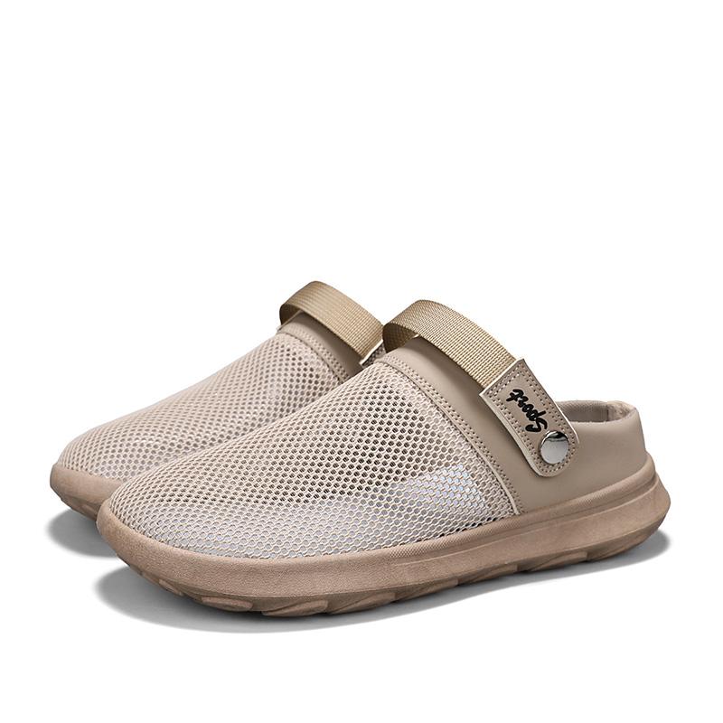 

TUINANLE Классические мужские сабо, модные мужские стельки из ЭВА, мюли, тапочки, регулируемые сандалии 43 хаки