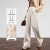 HSTYLE Women's Acetate Wool Blend Relaxed Wide-Leg Pants