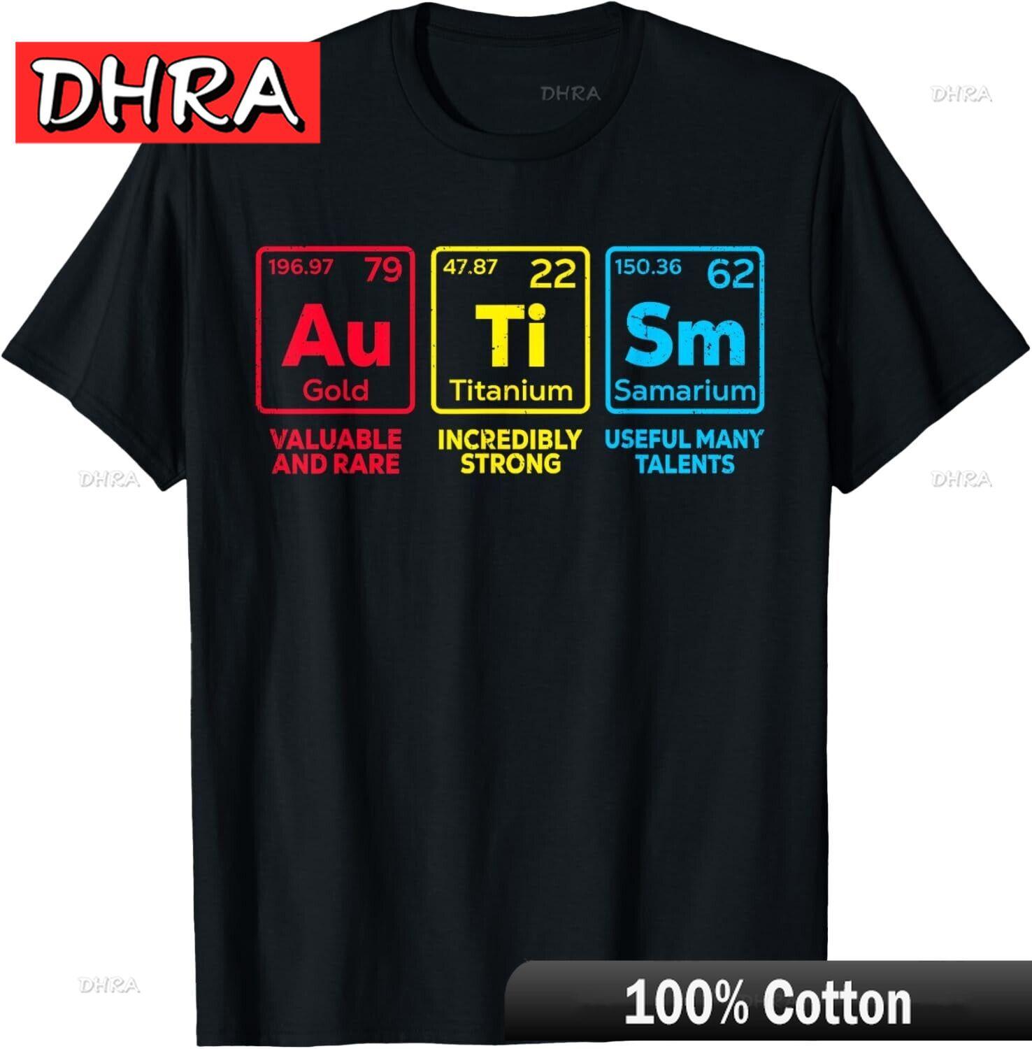 

Autism Awareness Women Men Kids Mom Elements Periodic Table T-Shirt Comfy Fresh Tshirts Bold Aesthetic Casual T-Shirt Harajuku 4XL