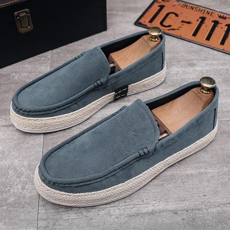 Lightweight Men Casual Shoes Breathable Mens Walking Sneakers Loafers Lazy Shoes Non-slip Driving Shoes Comfortable Cloth Shoes
