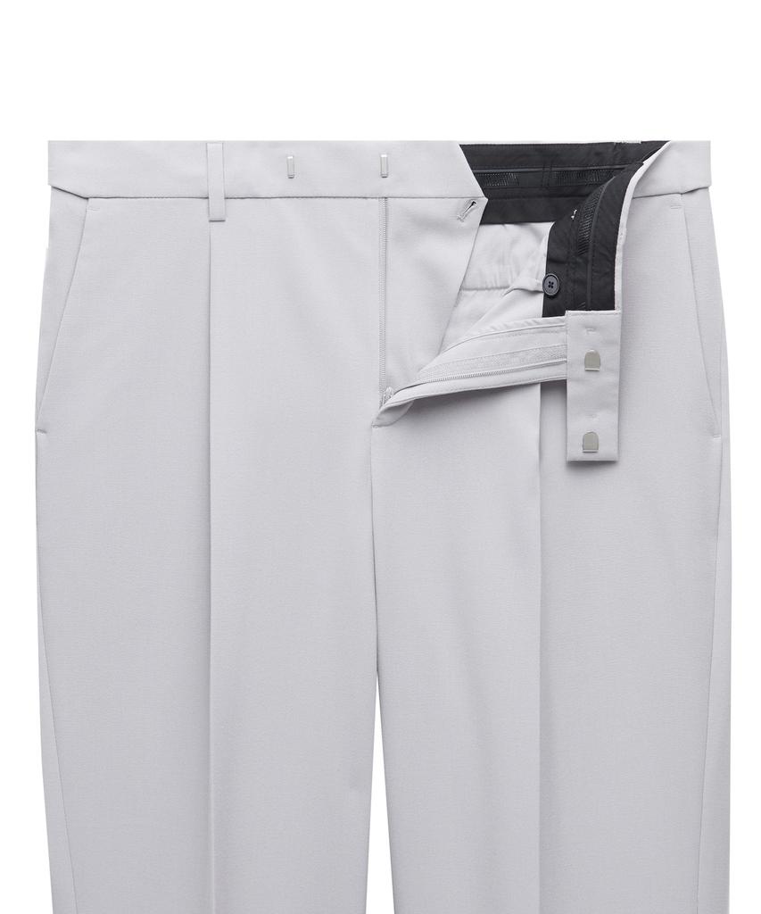 Musinsa Standard Lightweight Wide Hidden Banding Slacks [Light Gray]