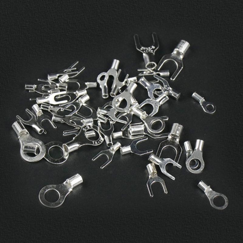 320 Pcs Non-Insulated Ring Fork U-Terminal Connector Wire Connector Durable