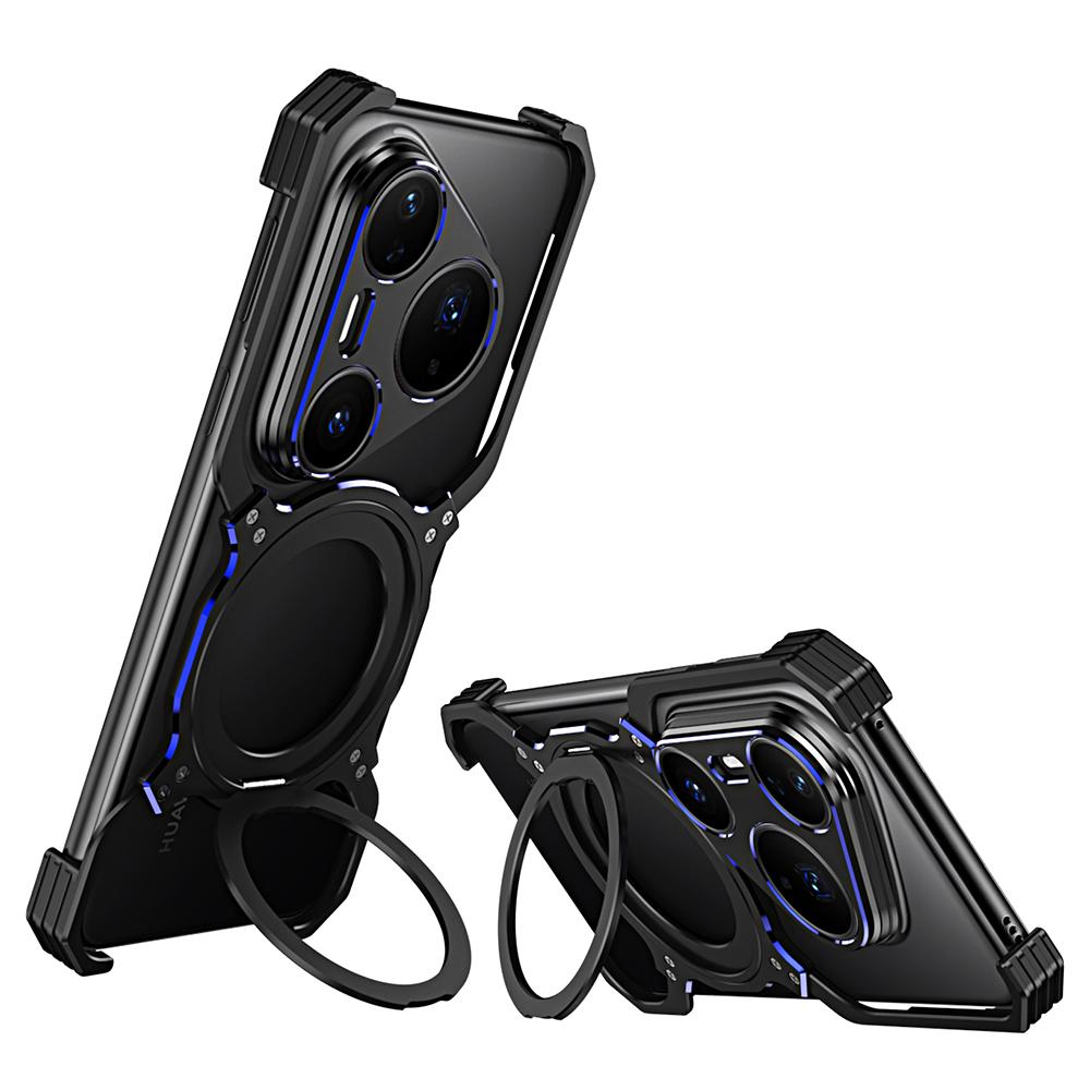 For Huawei Pura 80 Pro+ Case Kickstand Metal Bumper Magnetic Phone Cover