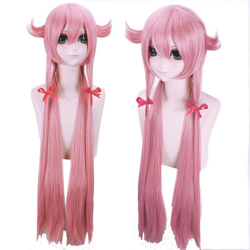 Exquisite Gasai Yuno Cosplay Costume From Future Diary Featuring Black Pu Leather Dress