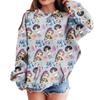 Sweatshirts For Teen Girls Hoodies Long Sleeve Drawstring Pullover Cute Printed Hoodie Top