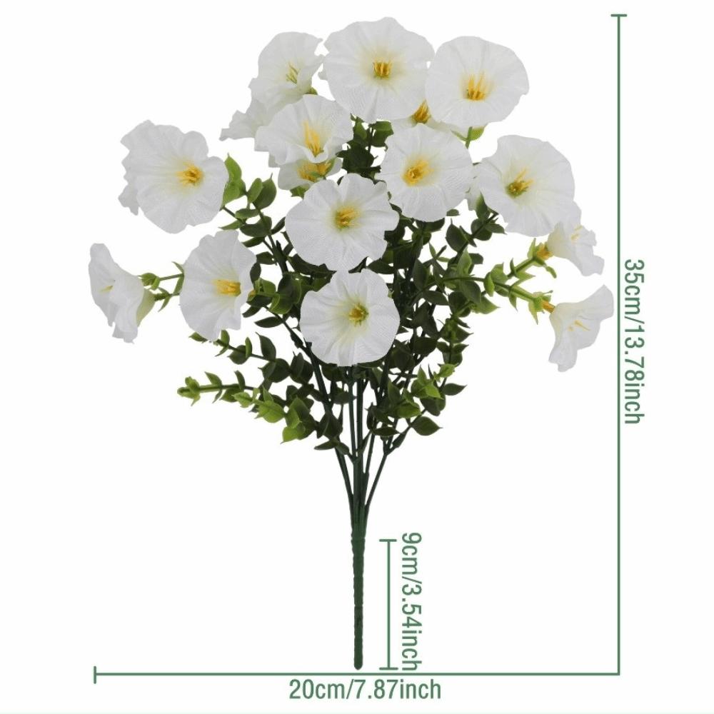 Künstliche Pflanzen Künstliche Stiefmütterchen Herbstdeko DIY Blumiger Eukalyptus Blumenstrauß Weicher Realistischer Simulierte Veilchen Sträuße
