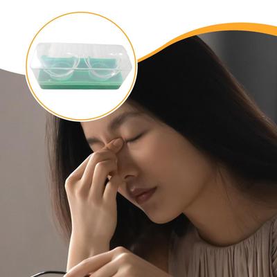 2 Peças Copos Lava-Olhos Copo Medidor Ferramenta de Limpeza 8ml para Limpeza de Maquiagem