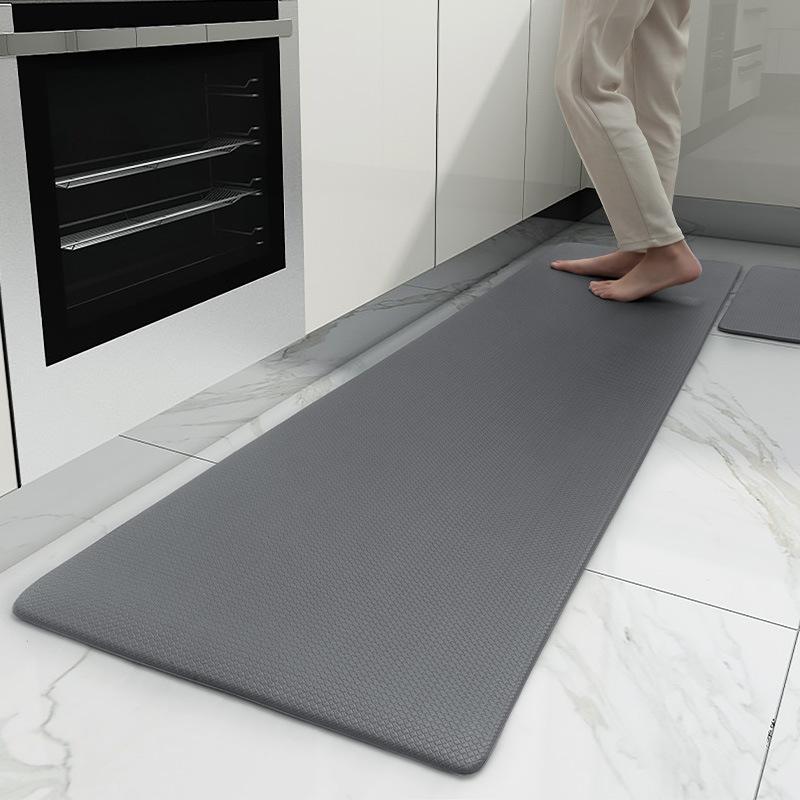Non-Slip And Anti-Fatigue Kitchen Pad 10Mm Thick Cushioning Pvc Woven Foot Pad Leave-In Washable Floor Mat