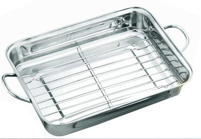 STEEL BAKING PAN WITH GRID 35cm KH-1377
