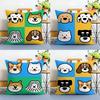 Four-Point Cute Cartoon Dog Pictures Pillow Case Anti-dustmite Pillowcase Invisible Zipper Silky Short Plush Sofa Cushion Cover