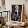 Disney Pearl Painting Princess Elsa Black Dress Rose Creative Art Exquisite Landscape Sparkling Painting Craft Home Wall Decoration DIY Handmade Gift