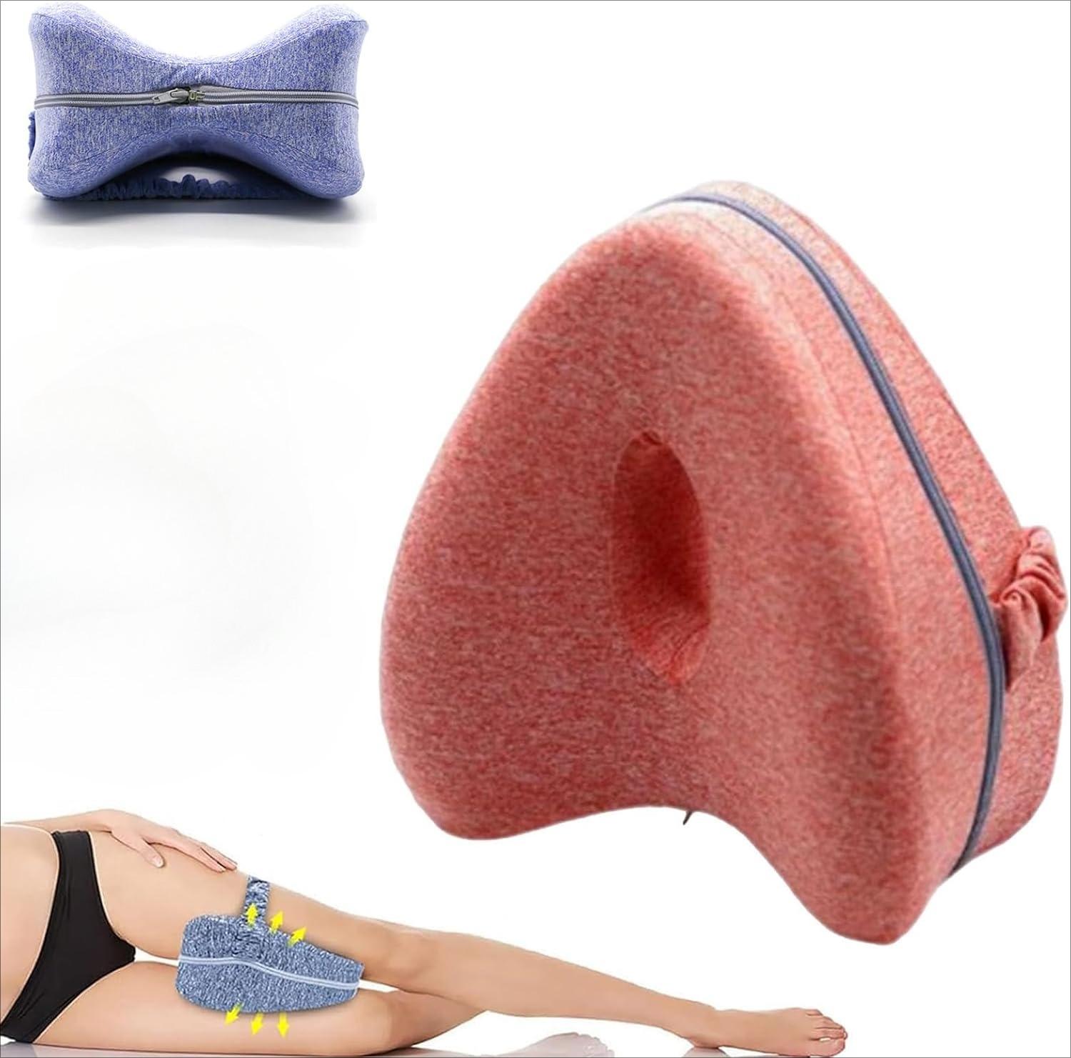 

Revoget Hip Alignment Pillow Revoget Alignment Pillows for Side Sleepers Relieve Hip Pain Sciatica Leg Alignment Pillow розовый