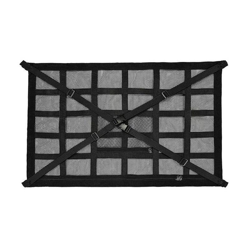 Universal Car Roof Storage Net with Reinforced Straps