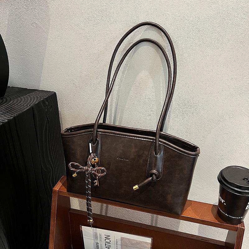 

PU Leather Shoulder Bags For Women Winter Y2K Trend Female Crossbody Bag Lady Handbags And Purses Retro Tote Bag bolso