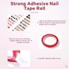 Doppelseitiges Nagelkunst-Klebeband Nagelkunst-Display Rückstandsfreies Klebeband Falsche Nägel Displayständer Kleber Transparentes Wasserdichtes Klebeband