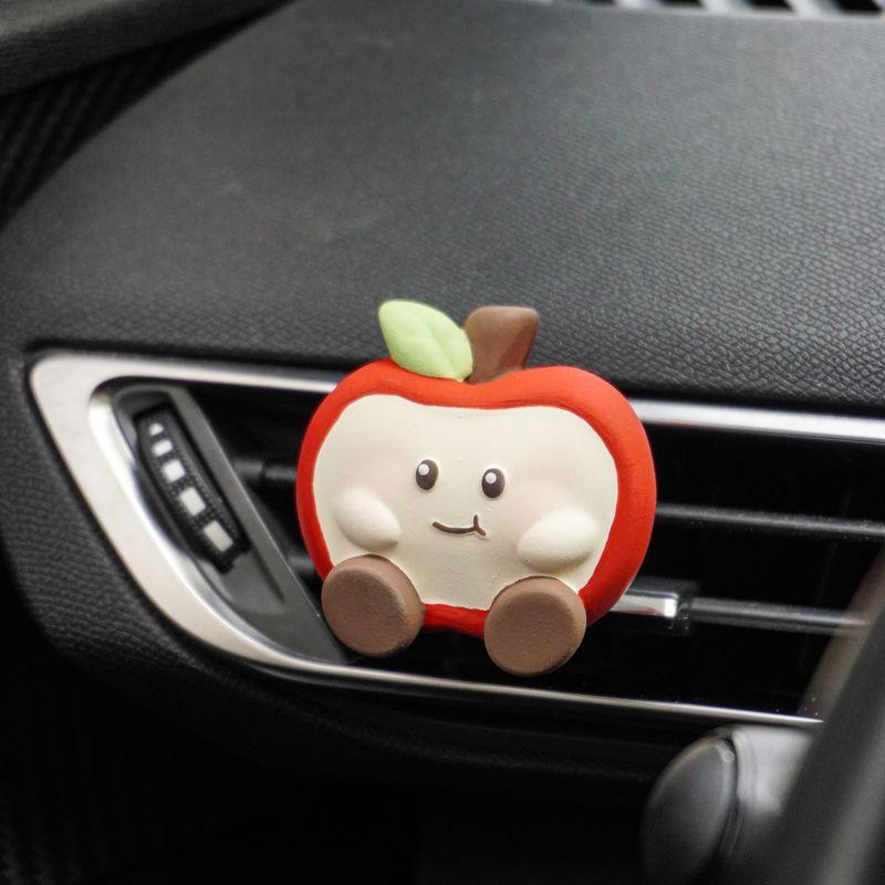 

Cute Apple Baby Car Air Freshener Car Vent Decoration for Girls, Dashboard Hanging Ornament, Decorative Aroma Diffuser Stone Red Apple Baby