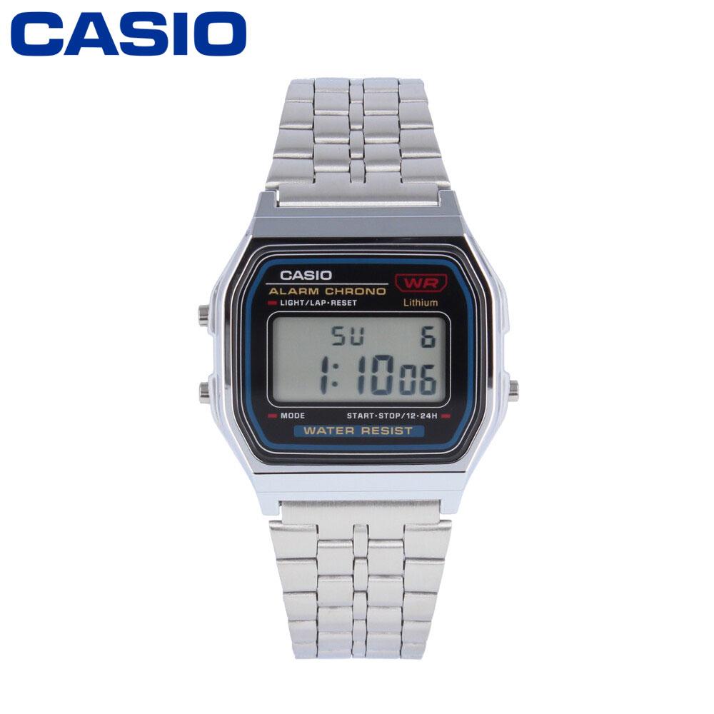 CASIO Quartz A159WA-N1 Digital Casual Silver Stainless Wrist Watch For Men