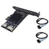 SFF8087 To PCIE Adapter PCIE X1 To SFF-8087 Expansion Card Support 9 Port 6Gbps SATA3.0 Controller Accessories
