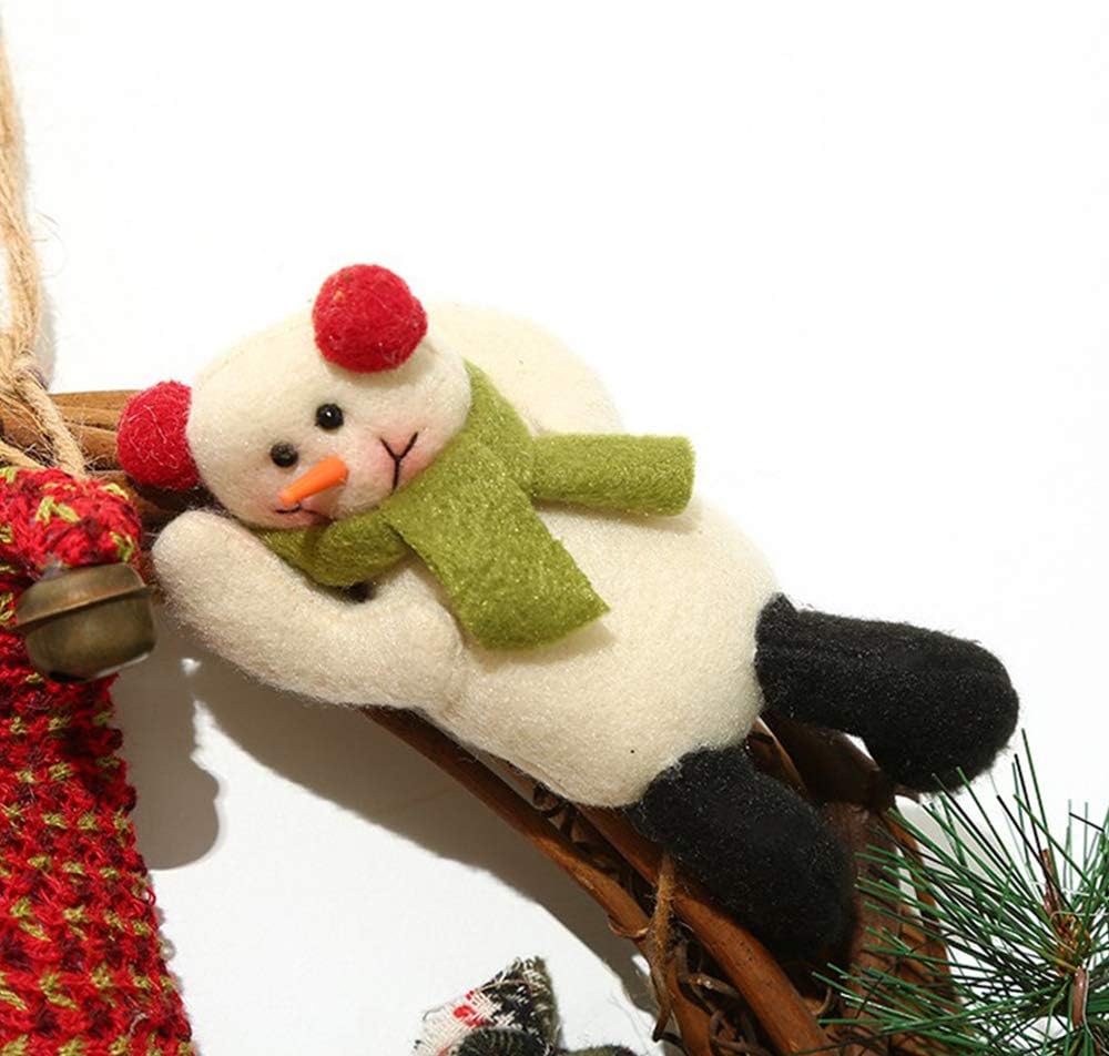 Exquisite Workmanship Christmas Hanging Wreath Pendant For Holiday Decorations Christmas Decorations