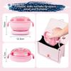 Scaldacera Pieghevole Macchina per Depilazione a Cera Scaldacera in Silicone Portatile 400 ml Epilatore per Corpo Spa Pentolino per Cera Paraffinica per Viaggio
