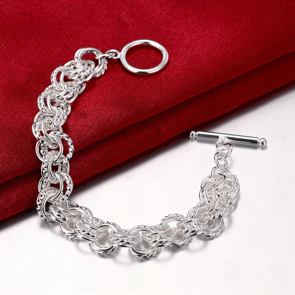 Personalized Silver Hollow Bracelet: European & American Fashion Jewelry