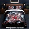 AC Milan Design Bed Bedding Set 1 Duvet Cover + 2 Pillowcases Soft Breathable Household Bed Linens