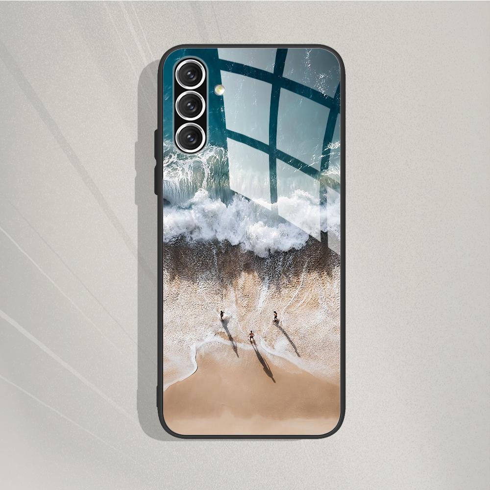 For Samsung Galaxy A05s Case Tempered Glass Case Cover Hard Bumper Couqe For Samsung A05s Phone Back Covers A05 S A057 Fundas