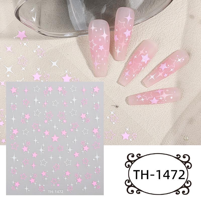 DIY Shiny Star Nail Art Sticker Adhesive Nail Art Star Nail Decal