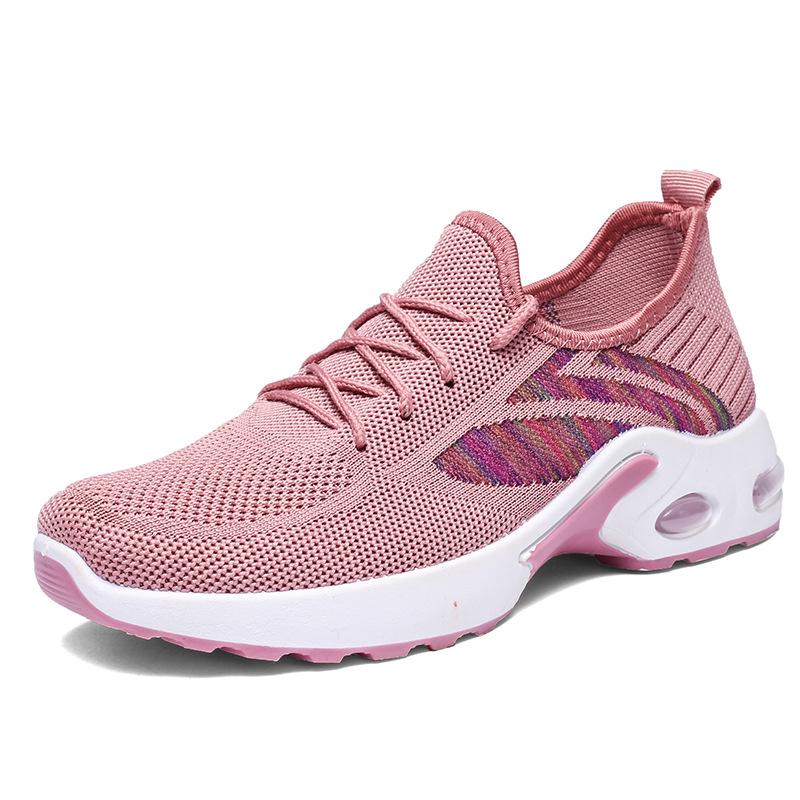 Sneakers women's summer new fly-woven mesh breathable casual running shoes mother shoes comfortable and versatile women's shoes