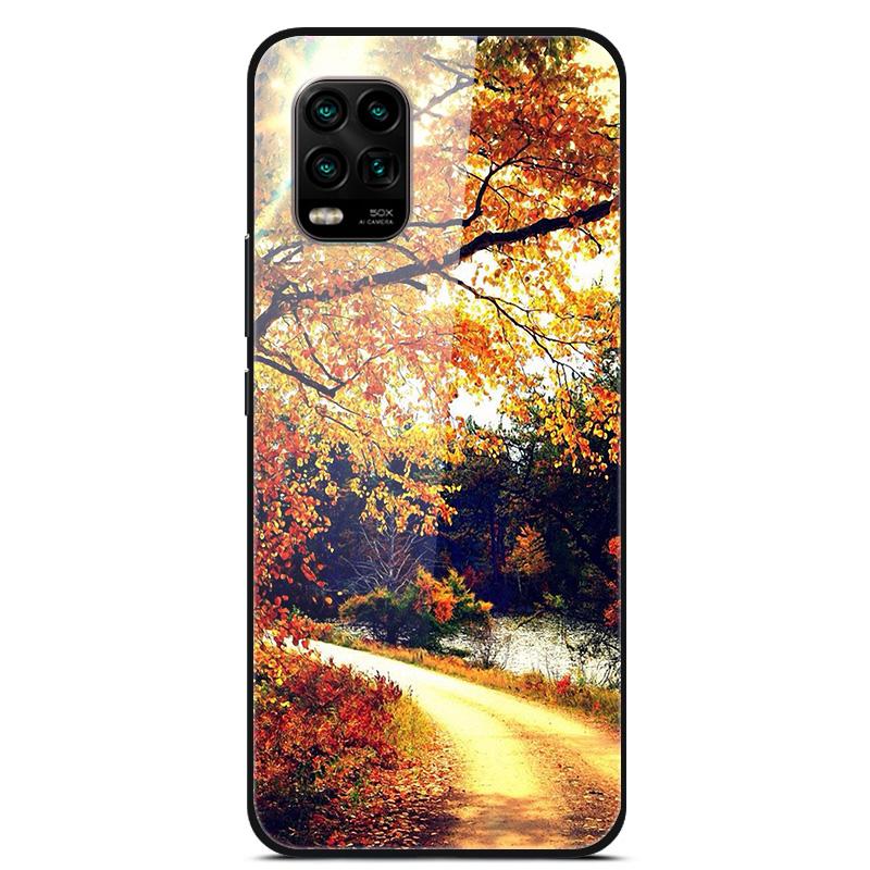 For Xiaomi Mi 10 Lite 5G Case Tempered Glass Hard Back Cover For Xiaomi Mi 10 10T Lite Pro Case Fundas For Xiaomi Mi10 Lite Capa